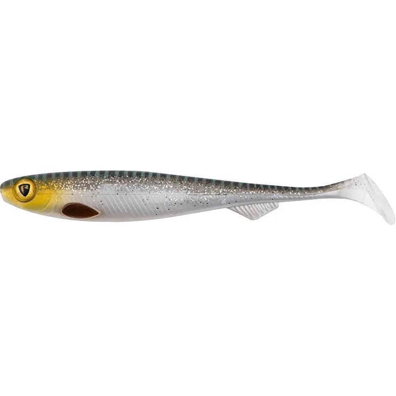 Fox Rage Naturals Slick Shad 11cm 7g Silver Halo Electric Flash Gummiköder Köder