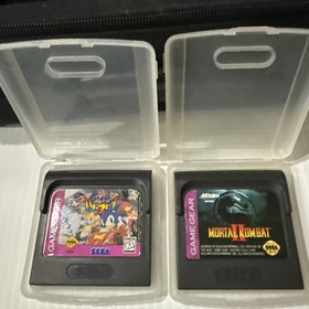 Sega Game Gear Handheld Portable Console/System w Bag 13 Games Powers On