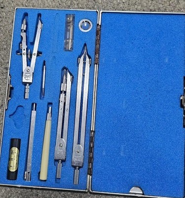 Drapas Drafting Drawing Compass Set Geometry Drafting Tool Stationery USED, K