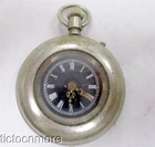 ANTIQUE EUROPEAN DEMI HUNTER POCKET WATCH BLACK DIAL LONGINES GP MOVEMENT