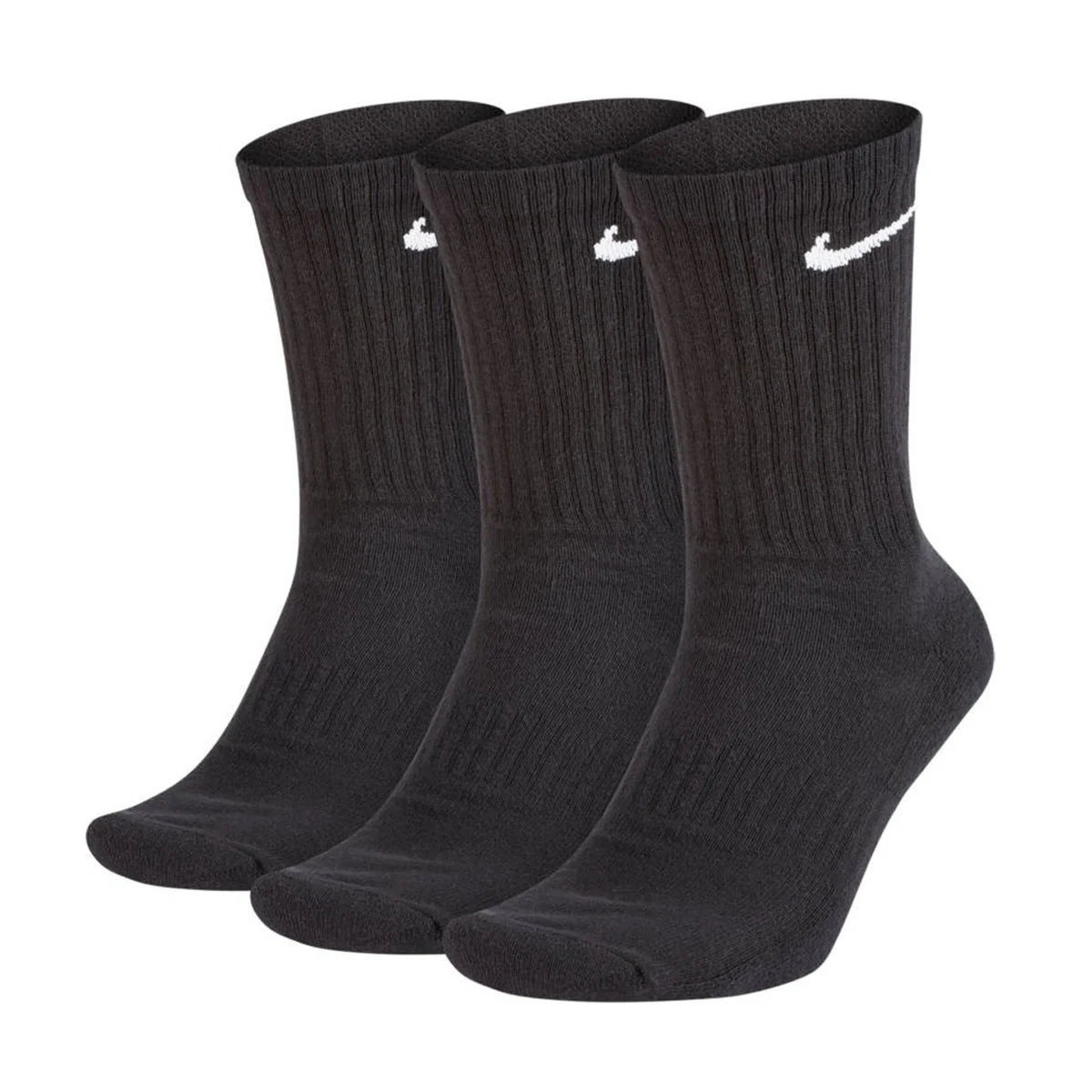 NIKE Unisex 3er Pack Sportsocken - Everyday, Cotton Cushioned Crew, einfarbig...