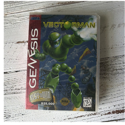 Vectorman (Sega Genesis, SEGA) Manual Included, Action Platformer NTSC-U/C