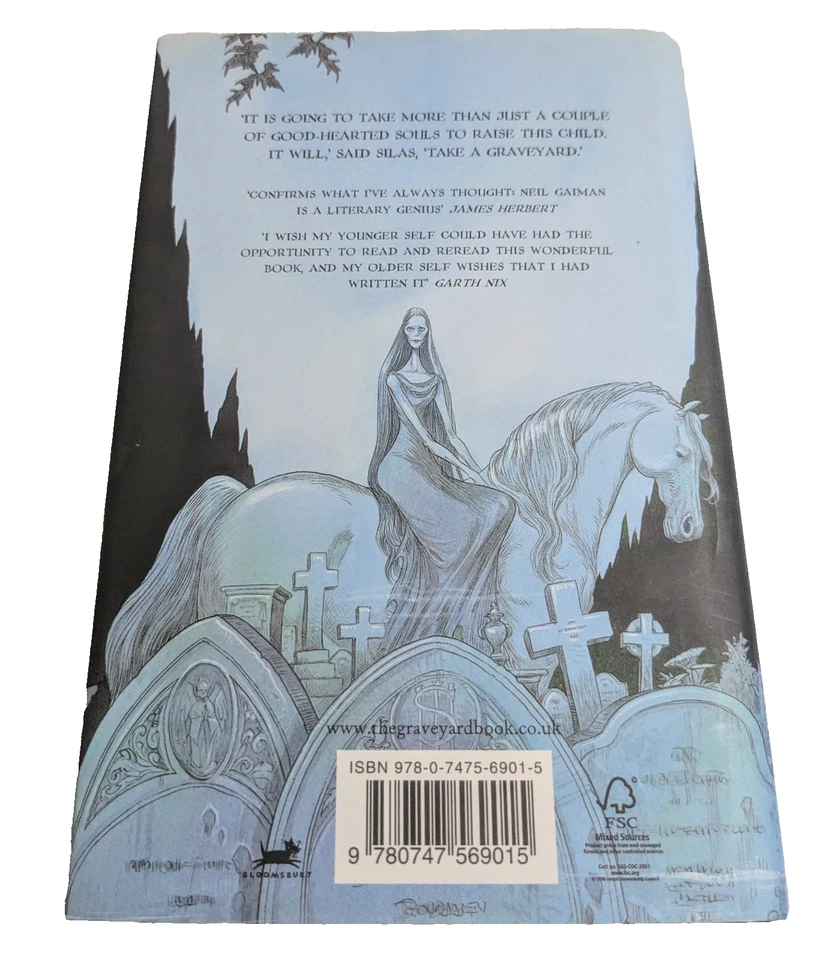 The Graveyard Book by Neil Gaiman 2008 Hardcover Book - image 3 of 4
