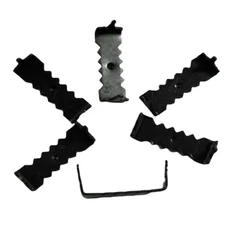 Qty 500-Small No Nail Sawtooth Picture Frame Hangers-Black Oxide Finish; B420