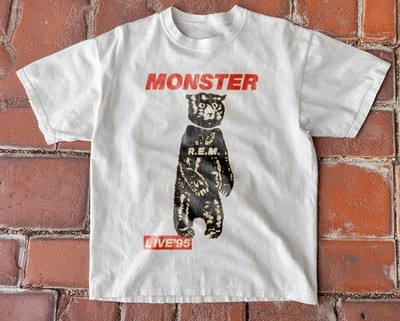 R.E.M. REM Monster Tour Live 95' White Cotton T-shirt