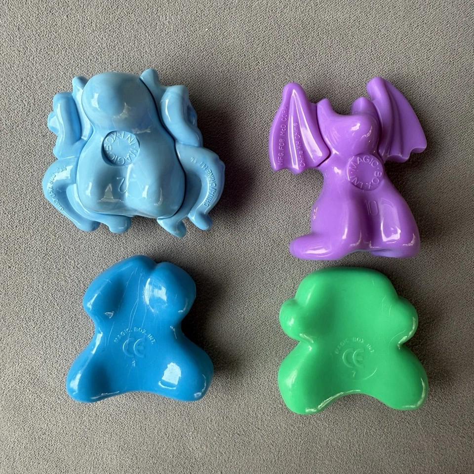 Gogos Crazy Bones McDonald's Lote de 4 Murciélagos Araña de Halloween Foto 2 de 4