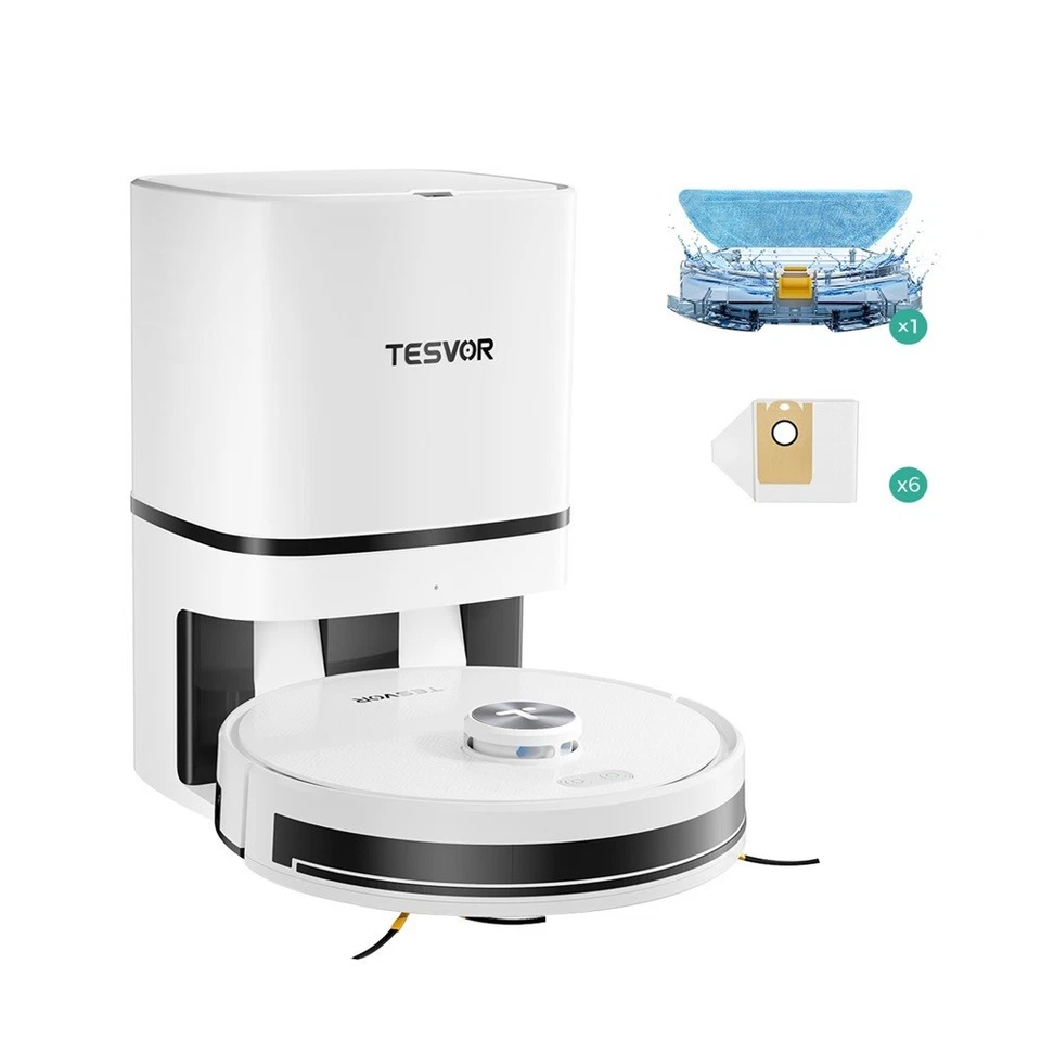 Tesvor Roboter Staubsauger mit Wischfunktion & App | 6000Pa LiDAR Navigati - Bild 4 von 4