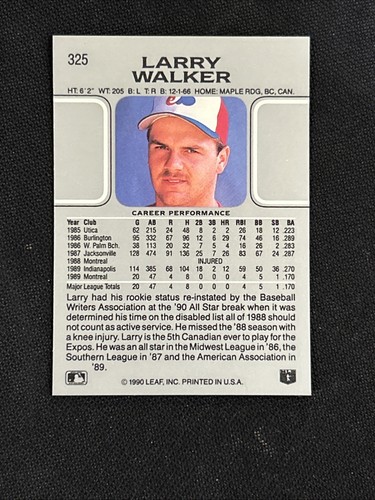 1990 LEAF Baseball Complete Set Mint 1-528 Thomas, Walker, Sosa RC Griffey Jr *3 - Picture 22 of 24