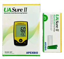 UASure II Uric Acid Test Kit Meter for Uric Acid Home Gout Monitor System