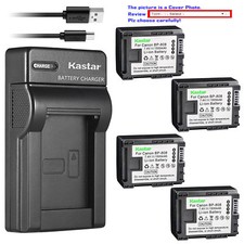BP-808 CG-800 Battery or Slim Charger for Canon VIXIA HF S10, HF S11, HF S20