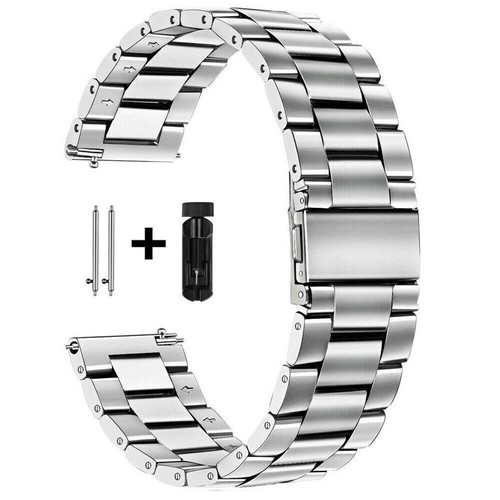 Metal Watch Strap Replacement Stainless Steel Band Wrist Bracelet 20/22mm 7 6 5 - Picture 15 of 44