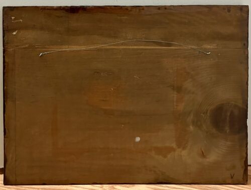 Seltener alter reicher rudischer Kunstdruck auf Holz 14,5”x20” um 1970 - Bild 12 von 12