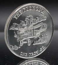the DUCK CLUB Crabtree Mint Paradise California 1oz 999 FINE Silver round C5177