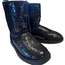 Uggs Classic Boots Sequins Black 7 Style 3161 Ugg Australia