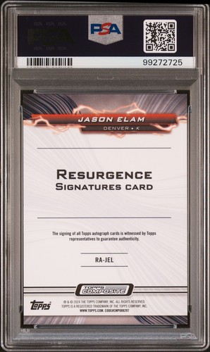 2023 Topps Composite Resurgence Signatures #RAJEL Jason Elam Auto PSA 9 - Picture 2 of 2