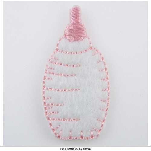 Motif Baby Boy or Girl Face Feeding Bottle Iron or Sew On 4 TYPES BUY 1 2 4 663D - Picture 4 of 9