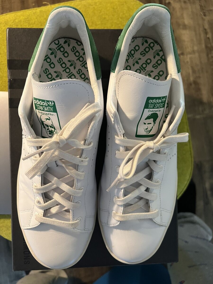 Adidas x Raf Simons Stan Smith Mens 12 White Green Lace Up Adidas x Raf Simons Stan Smith Mens 12 White Green Lace Up