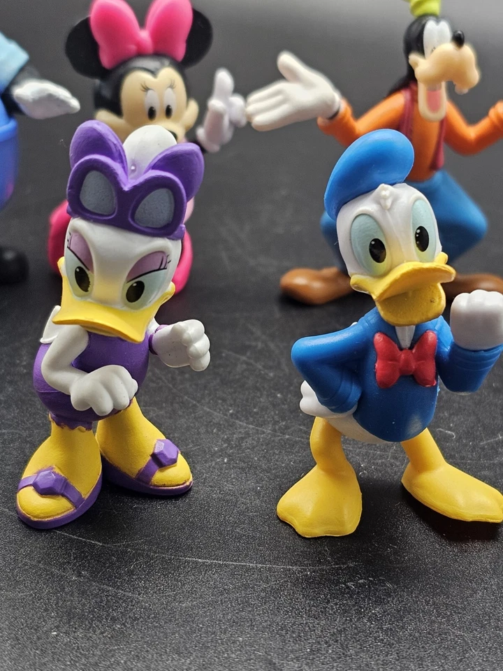 Disney Mickey Minnie Lucas Pete PVC Figuras Decoración de Pasteles Juguete Lote 2-3" Lote de 11 Foto 3 de 4