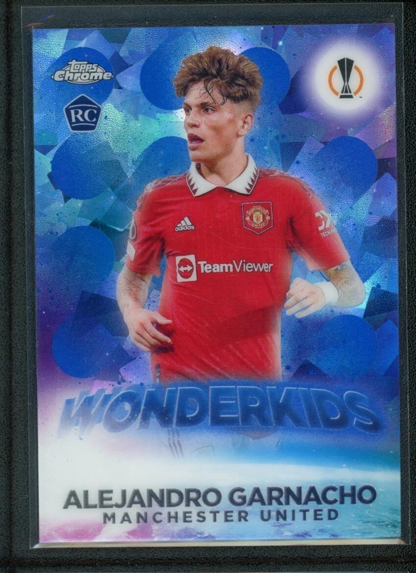 その他 2023 Topps Chrome Garnacho RC Auto 2023 ALEJANDRO GARNACHO TOPPS CHROME UEFA EUROPA LEAGUE
