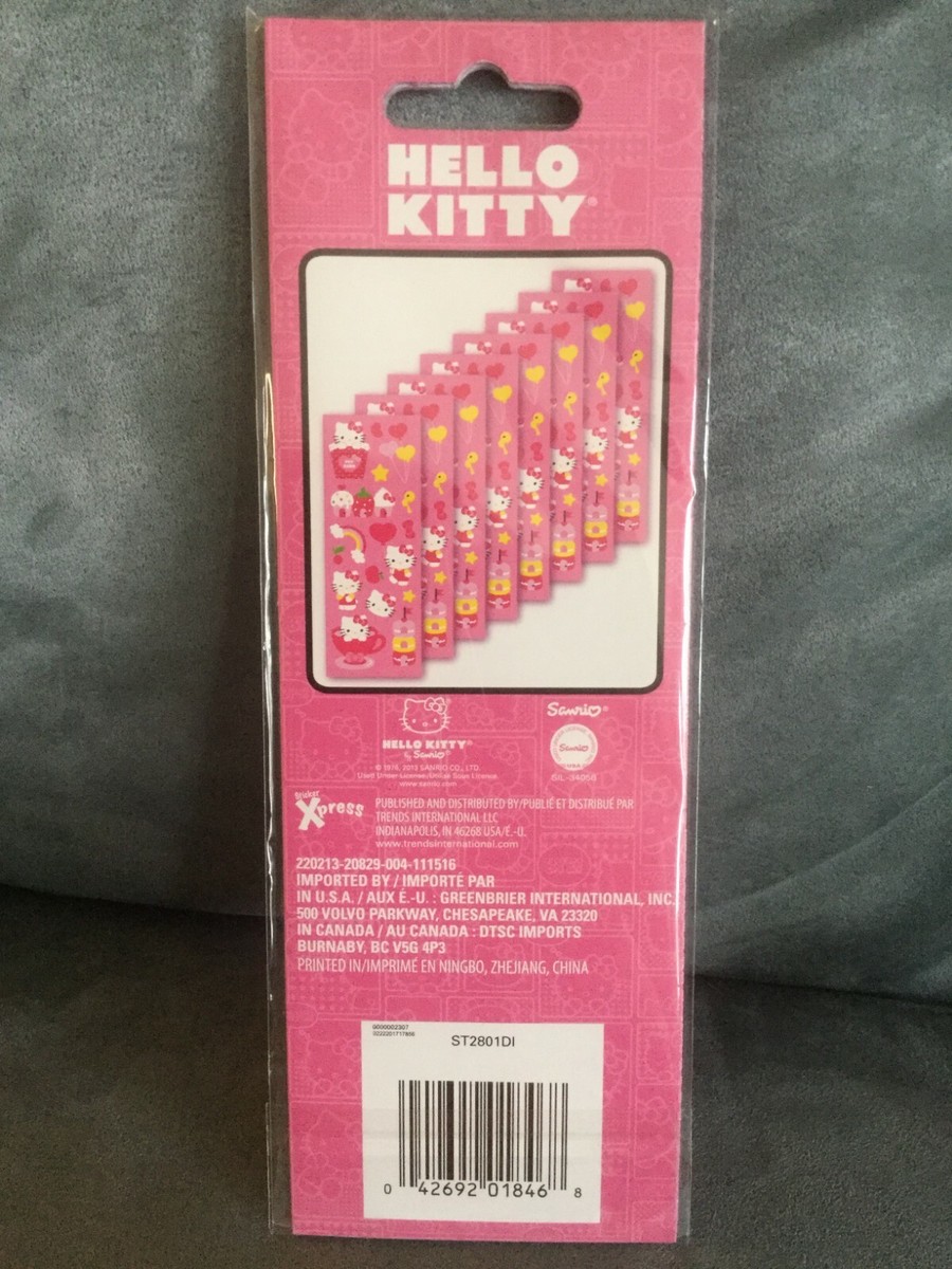 HELLO KITTY STICKER PARTY PACK STICKERS 8 INDIVIDUAL SHEETS