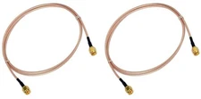 2 X SMA Male To SMA Male RF Pigtail Coaxial Jumper Cable RG316 1M/3FT/100cm 2Pcs