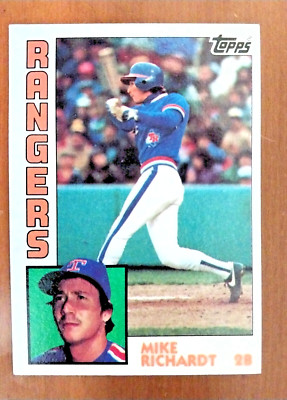 1984 Topps  #641 Mike Richardt   Second Base  Texas Rangers FREE shipping