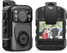 BOBLOV B4K5 Body Camera 4K GPS Police Body Camcorder Night Vision Camera 3400mAh