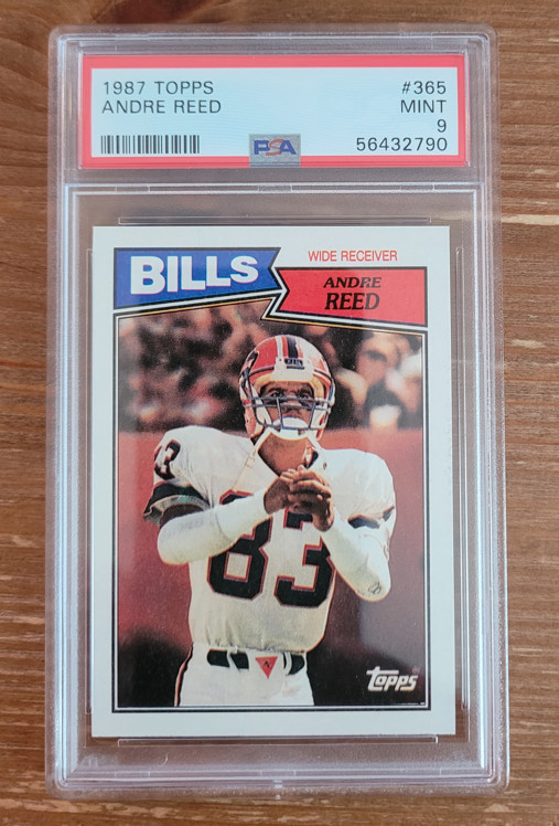 1987 Topps #365 Andre Reed PSA 9 Buffalo Bills (A)