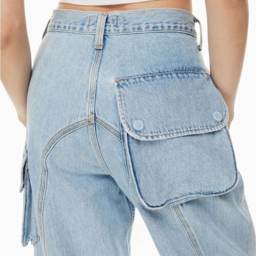 NWT AGOLDE Cass Baggy Cargo Jeans sz 27 - Picture 4 of 5
