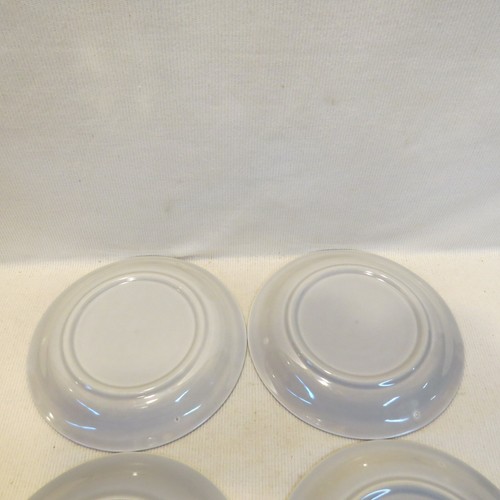 Lot 4 Homer Laughlin Carnival Mothers Oats 1950s Gray Bread & Butter Side Plates - Picture 10 of 11