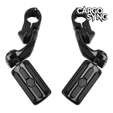 1-1/4" Short Angled Engine Guard Highway Footpeg & Mount Fit For Harley Touring