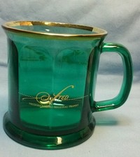 FREDERICKSBURG REGIONAL TRANSIT GREEN GLASS COFFEE MUG MADE IN THE USA