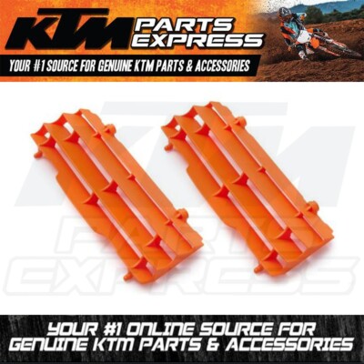 NEW KTM RADIATOR PROTECTION PLASTIC COVERS ORANGE SX XC SXF 2X