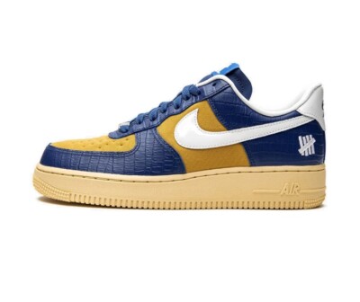 Nike Undefeated x Air Force 1 Low SP Court Blue White Gold DM8462 400 Mens 7.5