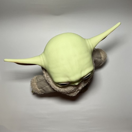 Star Wars Mandalorian The Child Grogu Baby Yoda 12" Plush Vinyl Head Toy 2020 - Picture 5 of 7