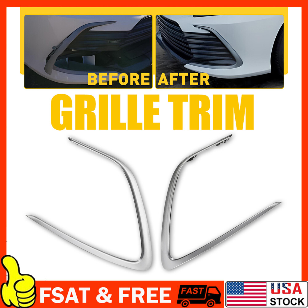 For 2021 2022 2023 Toyota Camry LE XLE Front Bumper Grille Grill Strip Trim New