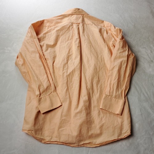 Tommy Hilfiger Button Shirt Mens Size M 15.5 32/33 Orange Long Sleeve - Picture 4 of 6