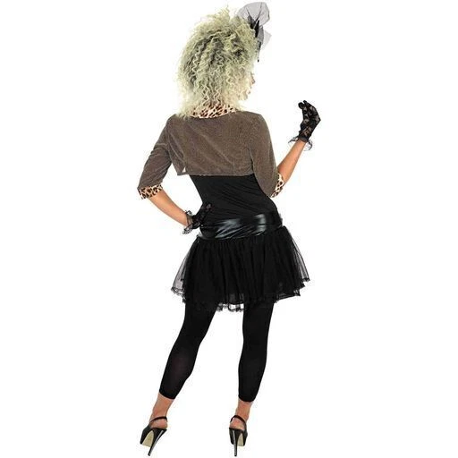 Women`s 80s Pop Star Diva Costume Ladies Celebrity Popstar Retro Outfit  S - 3XL - Image 4 of 4