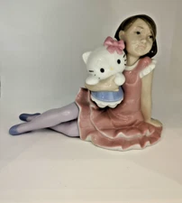 Playing with Hello Kitty Sanrio Porcelain By Nao - New