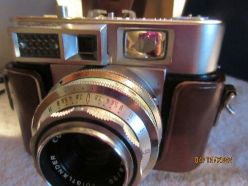 Rare Voigtlander Vitomatic 35mm Camera w/ 50mm PRONTOR Skopar Lens & Case & BOX - Picture 2 of 6