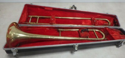 Couesnon Star Paris brass trombone, France, Vintage, Acceptable, w