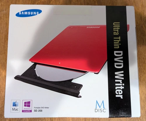 SAMSUNG SE-208 Ultra Thin Portable USB DVD Writer SE-208 NIB