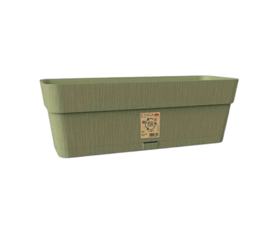 Vaso Fioriera Plastica Rettangolare Balcone Giardino Terrazzo interno balconetta - Immagine 4 di 4