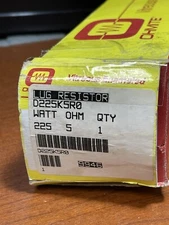 VITREOUS ENAMELED Ohmite D225K5R0 Lug Resistor 225 Watt 5 Ohm