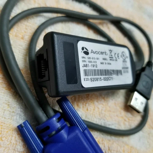 Avocent MPUIQ-VMC Server KVM Interface Module VGA Switch Adapter Cable