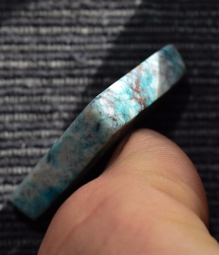 Chrysocolla and Quartz Cuprite CABOCHON Chrysocolla cab - Picture 4 of 5