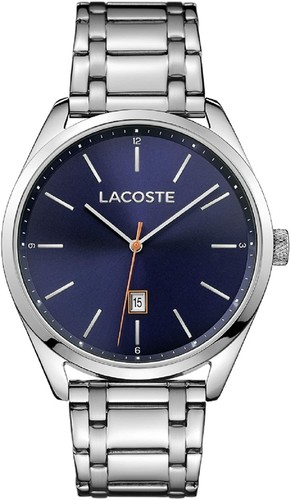 Lacoste 2010912 San Diego Silver Tone Blue Dial Mens Classic Casual Watch