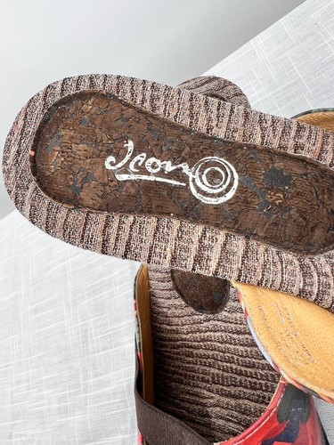 Sandalias Talla 9.5M Jeon Usables Arte Japonés Mujer Zapatos Sin Cordones Rosa - Imagen 3 de 8