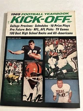 1965 Kick Off TEXAS Nobis SYRACUS Little High School COLLEGE NFL AFL Preview 