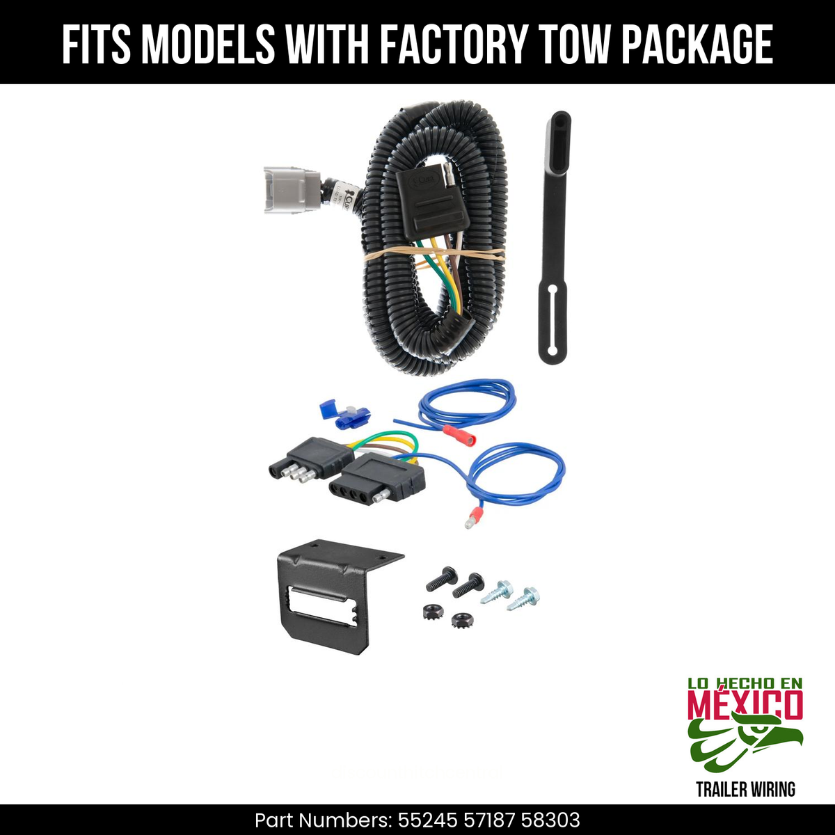 Tekonsha T-One 4-Way Wiring Harness for Toyota Highlander